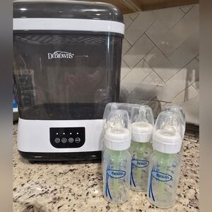 Dr. Brown's Baby Bottle Sterilizer with Bottles